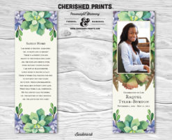 Cherished Prints Succelents Bookmarks