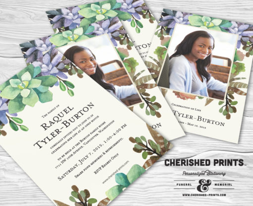 Cherished Prints Succulents Announcements
