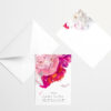 Pink Soft Beautiful Peonies Acknowledgment Cards with envelopes