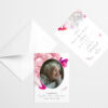 Pink Soft Beautiful Peonies Announcement Cards with envelopes