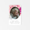 Beautiful Soft Peonies Prayer Card Rounded Corners