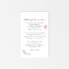 Beautiful Soft Peonies poem Prayer Card