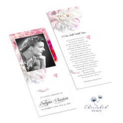 Beautiful soft pink and white peonies bookmarks
