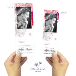 Beautiful soft pink and white peonies bookmarks