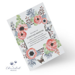 Anemones Thank You Card