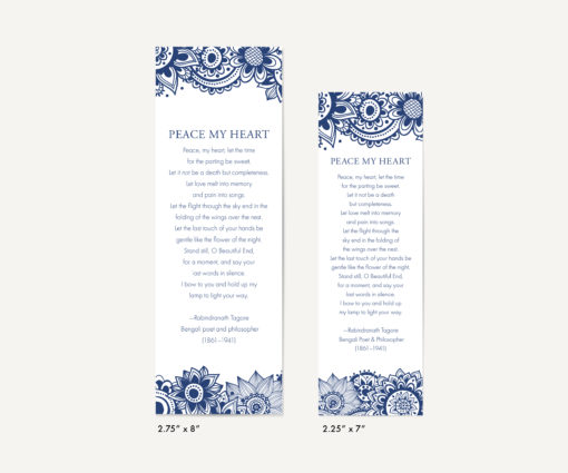blue and white mandala bookmark size examples