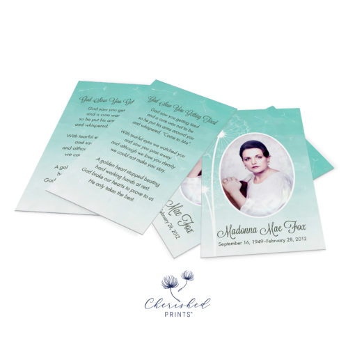 Dandelion Prayer Card & Memorial Card