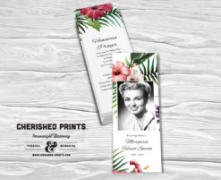 Tropical Flowers bookmarks