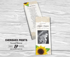 Sunflowers Bookmark