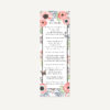 Anemones and butterflies celebration of life laminated bookmarks