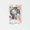 Anemones and butterflies laminated prayer card