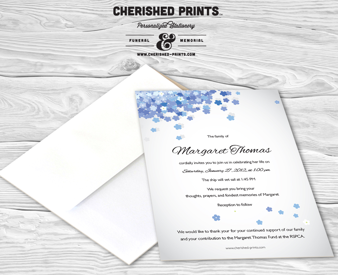 Forget-Me-Not Invitation