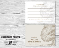 Oak Tree Memory Card