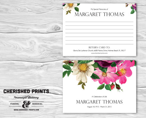 Spring Flowers Memory Card