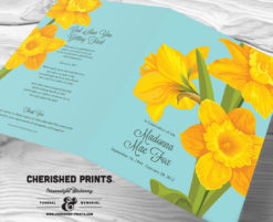 Daffodils Funeral Program