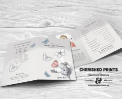Butterfly Funeral Program
