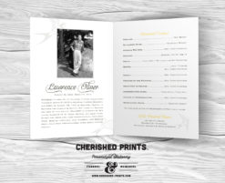Sparrows Funeral Program