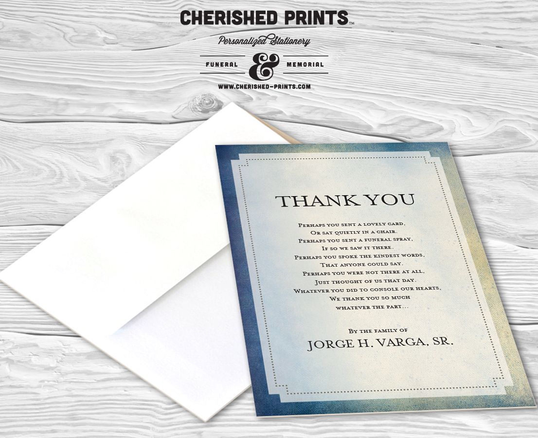 Modern Watercolor Texture Thank You Card