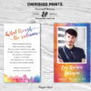 LBGTQ Pride Rainbow Prayer Card Prayer Card, Memorial Card, Funeral Card, Personalized Printable Card, In Memory of, Stationery, Remembrance
