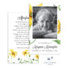 yellow daisies Prayer card