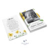 stack of yellow daisies Prayer card