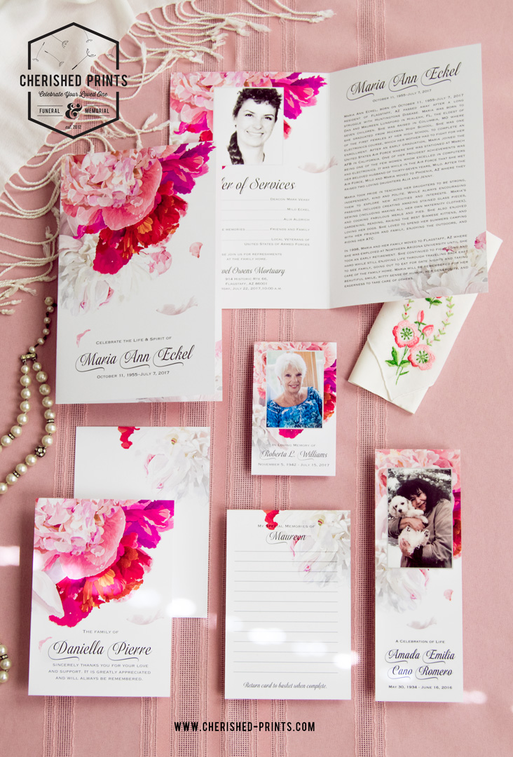 First Flatlay of the Beautiful Soft Peonies Stationery