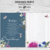 Blue Summer Wildflowers Acknowledgment Cards