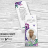 Lilacs Bookmark Celebration of Life Bookmarks for Funerals and Memorial Service