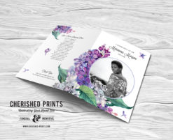 Lilacs Funeral Program Folder for Celebration of Life and Memorial ServicesLilacs Funeral Program Folder for Celebration of Life and Memorial Services