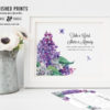 Lilacs Share a Memory Card Signs - Instant Download