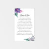 purple lilacs poem prayer card