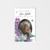 purple lilacs photo prayer card