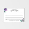 purple lilacs memory postcard