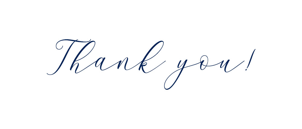 Thank you for your order