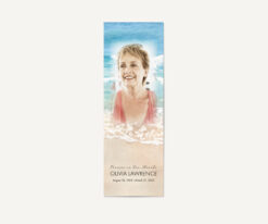 Beach photo bookmark