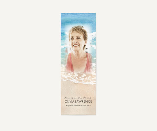 Beach photo bookmark
