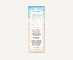 Footprints in the sand bookmark