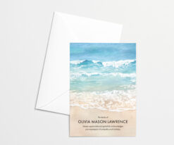 Beach Thank You Card with envelope