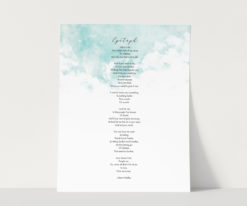 Epitaph by Merrit Malloy, cloudy sky art print