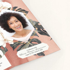 Boho Multi-Page Funeral Booklet Program